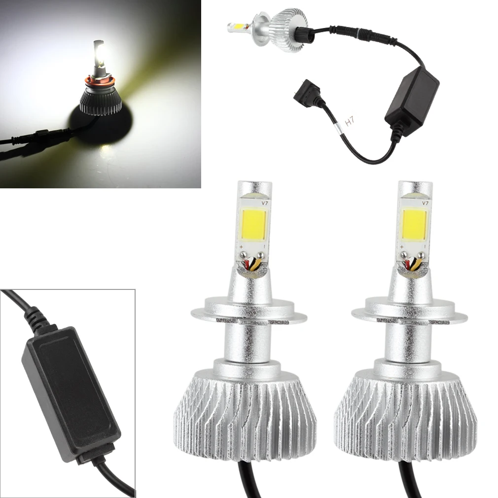 2pcs/lot 30W 2200LM H7 6000K LED Light Headlight Car Hi/Lo Beam Bulb Kit 6000k White Car Headlight Bulbs Car Light Bulbs
2pcs/lot 30W 2200LM H7 6000K LED Light Headlight Car Hi/Lo Beam Bulb Kit 6000k White Car Headlight Bulbs Car Light Bulbs