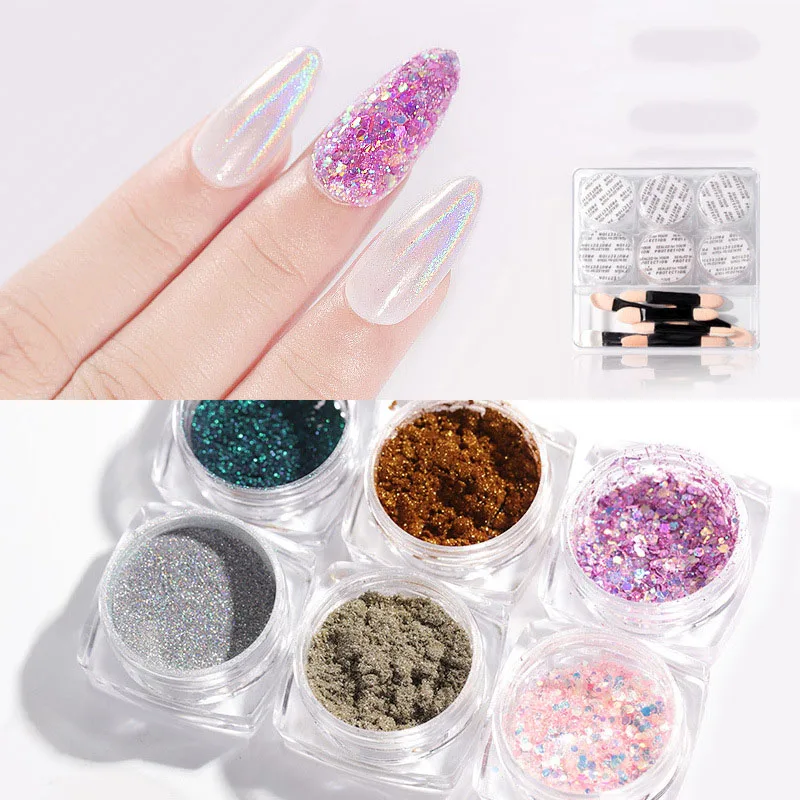 6 Box/Set волшебный порошок для ногтей зеркало эффект блеска Sequins ногтей Блеск порошок пигмента художественное оформление ногтей инструменты
6 Box/Set волшебный порошок для ногтей зеркало эффект блеска Sequins ногтей Блеск порошок пигмента художественное оформление ногтей инструменты