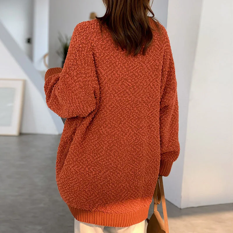 LANMREM beige Korean single-breasted v-neck medium length knitted cardigan women's loose autumn new sweater big size coat 2A1525
LANMREM beige Korean single-breasted v-neck medium length knitted cardigan women's loose autumn new sweater big size coat 2A1525