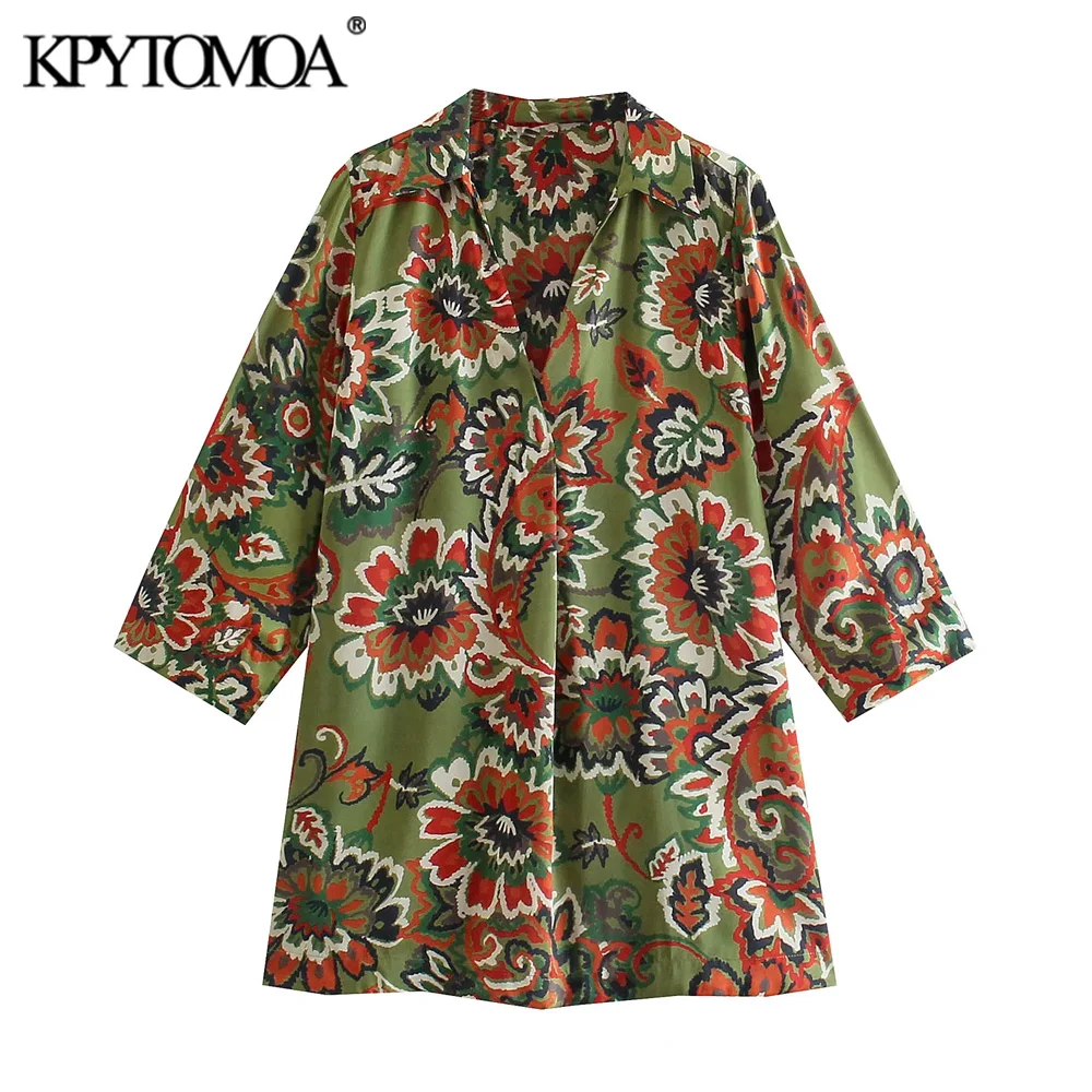 KPYTOMOA Women Fashion Floral Print Loose Cozy Blouses Vintage Long Sleeve Side Vents Female Shirts Blusas Chic Tops
KPYTOMOA Women Fashion Floral Print Loose Cozy Blouses Vintage Long Sleeve Side Vents Female Shirts Blusas Chic Tops