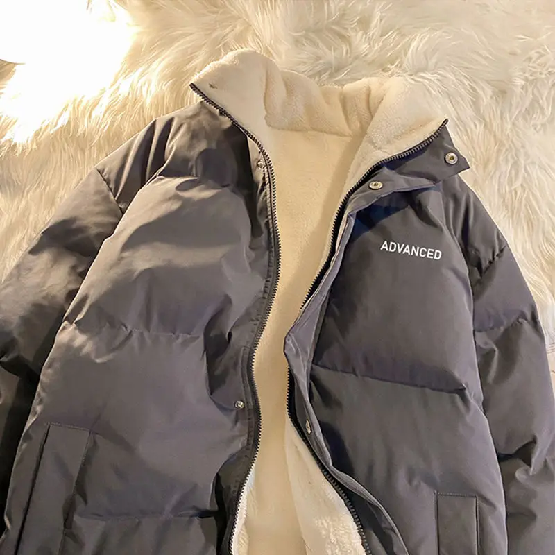 2021 New Winter Men's Jacket Plus Cotton and Velvet Thick Warm Jacket Stand-up Collar Cashmere Solid Color Bread Jacket
2021 New Winter Men's Jacket Plus Cotton and Velvet Thick Warm Jacket Stand-up Collar Cashmere Solid Color Bread Jacket