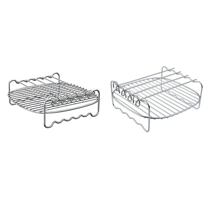 Rack for Airfryers Household Air Fryer Double-Layer Air Fryer Rack Grill Barbecue Supplies-Needle Round
Rack for Airfryers Household Air Fryer Double-Layer Air Fryer Rack Grill Barbecue Supplies-Needle Round