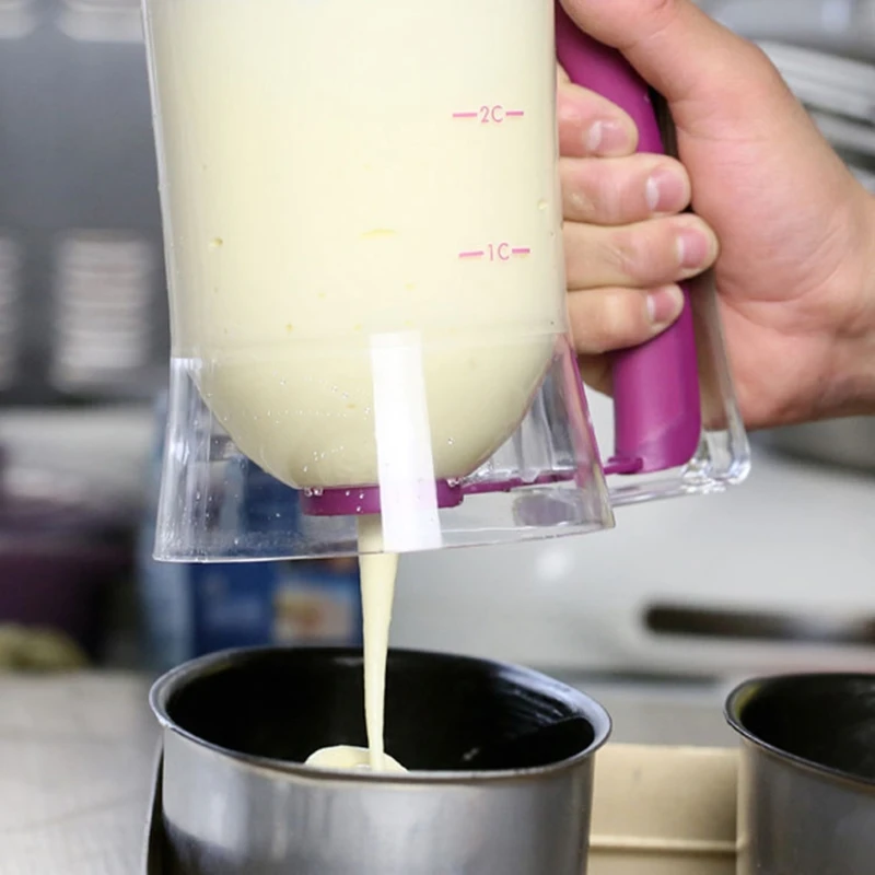 900ml Batter Dispenser Pancake Cupcake Batter Dispenser with Measuring Label
900ml Batter Dispenser Pancake Cupcake Batter Dispenser with Measuring Label