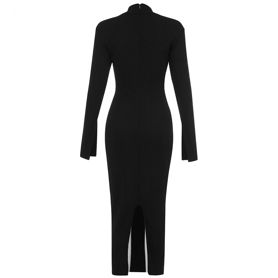 SLADUO 2021 New Black Casual Full Sleeve Bodycon Bandage Dress Women Sexy Hollow Out Chain Celebrity Traf Midi Robe Party Dress
SLADUO 2021 New Black Casual Full Sleeve Bodycon Bandage Dress Women Sexy Hollow Out Chain Celebrity Traf Midi Robe Party Dress