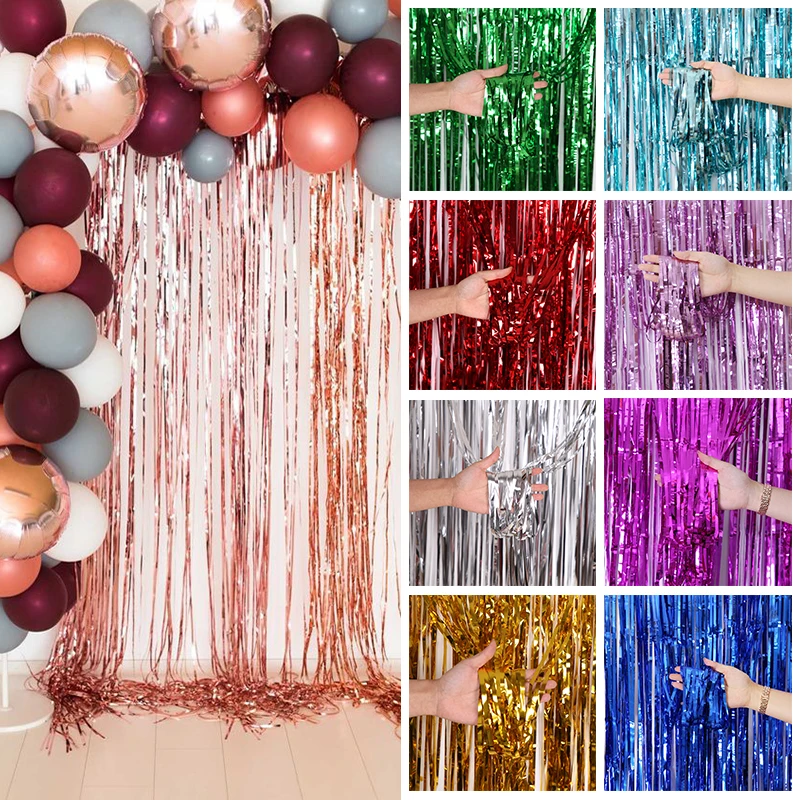 Sequin Metallic Tassel Backdrop Foil Fringe Curtains Wedding Birthday Photo Booth Props Baby Shower Party Decortation Background
Sequin Metallic Tassel Backdrop Foil Fringe Curtains Wedding Birthday Photo Booth Props Baby Shower Party Decortation Background
