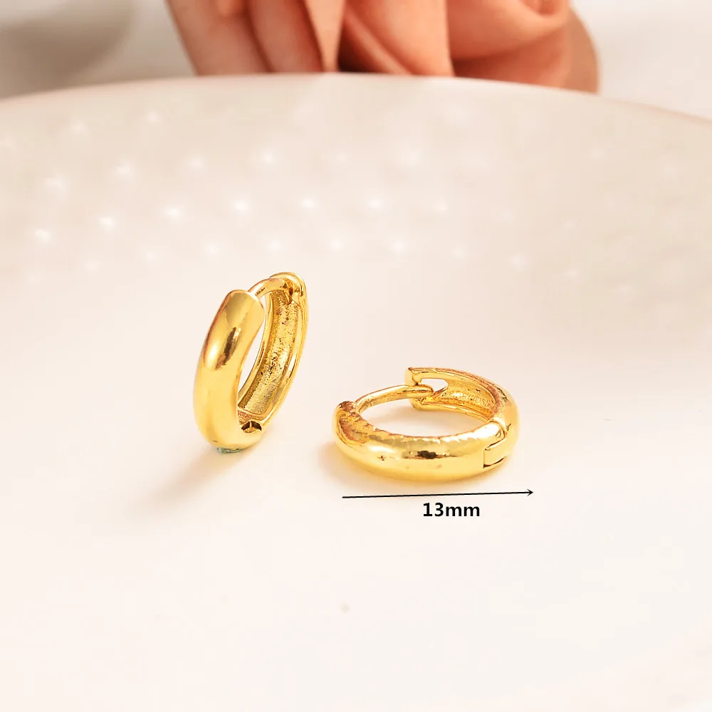 

Trendy Round Circle Hoop Earrings for Women Girls Punk Small Gold Statement Stackable Earrings Hoops Fashion Jewelry Bijoux