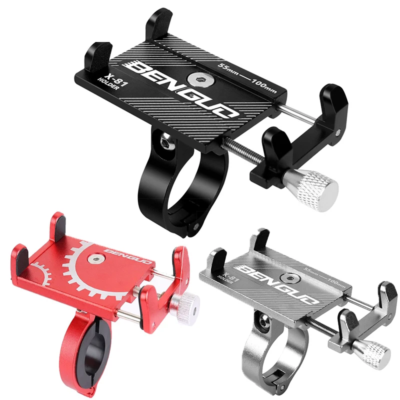 Aluminum Alloy Bicycle Phone Holder Motorcycle Handlebar Mount for 3.5-6.2" Smart Phone for iPhone Xs Max Xr X 8 Samsung Xiaomi
Aluminum Alloy Bicycle Phone Holder Motorcycle Handlebar Mount for 3.5-6.2" Smart Phone for iPhone Xs Max Xr X 8 Samsung Xiaomi