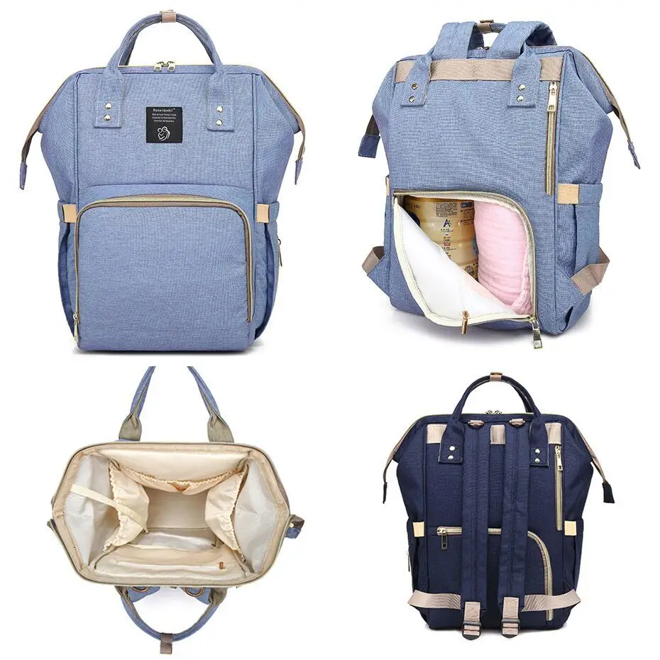 Модная сумка для мам подгузников брендовая вместительная Детская дорожный