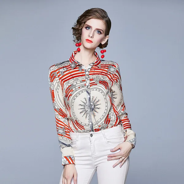 chemise femme Floral Print blouse women Turn Down Collar camisas de mujer Full Long Sleeves blusas y camisas Button Up top mujer
chemise femme Floral Print blouse women Turn Down Collar camisas de mujer Full Long Sleeves blusas y camisas Button Up top mujer