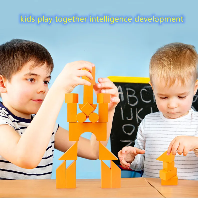 High Quality 18 Pieces 48 Challenges Wooden Duilding Blocks Toys Kids Intelligence Development Balance Building Blocks Toys
High Quality 18 Pieces 48 Challenges Wooden Duilding Blocks Toys Kids Intelligence Development Balance Building Blocks Toys