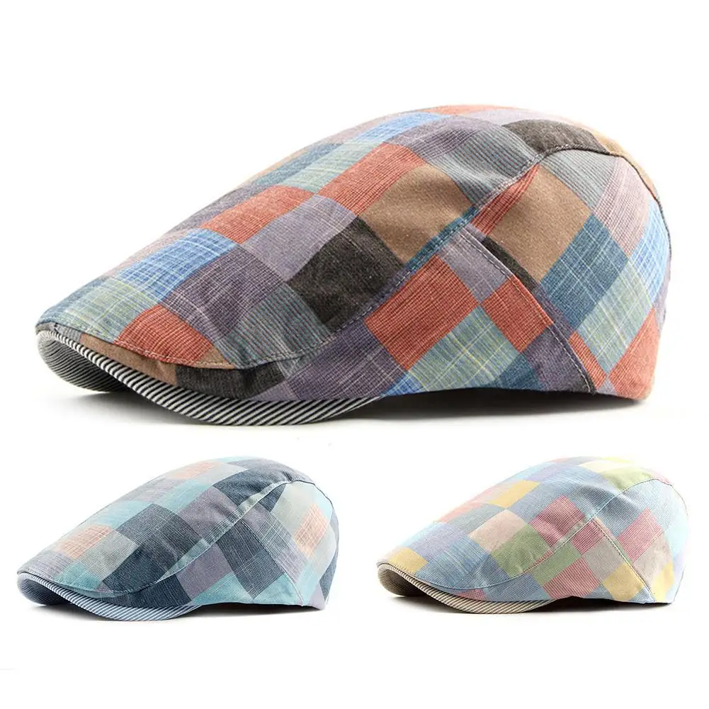 Hat Flat Newsboy Fashion Adjustable Flat Cap with Plaid Sun Unisex Beret Men berets Hat New Women Visor Cotton Cabbie Women Pla
Hat Flat Newsboy Fashion Adjustable Flat Cap with Plaid Sun Unisex Beret Men berets Hat New Women Visor Cotton Cabbie Women Pla