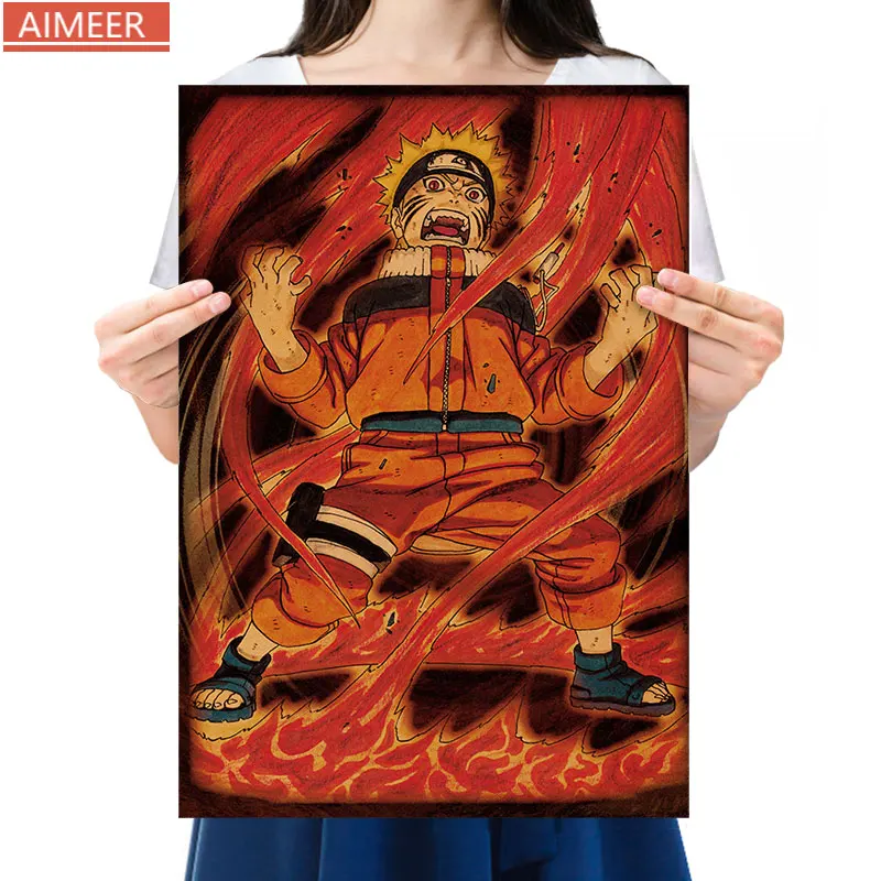 AIMEER Vintage Anime ninja Uzumaki ninja Roaring Nostalgic Vintage Kraft Paper Poster Comics Decor Painting 51x35.5cm
AIMEER Vintage Anime ninja Uzumaki ninja Roaring Nostalgic Vintage Kraft Paper Poster Comics Decor Painting 51x35.5cm