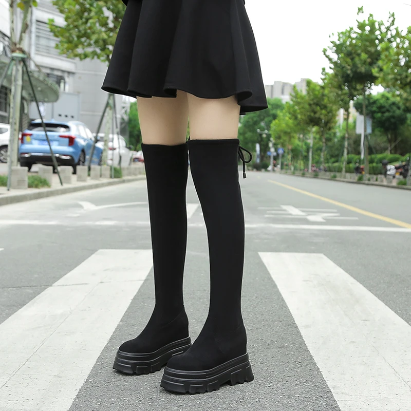 Autumn and Winter Women's Boots Ankle Elastic Pull-on Women's Shoes Solid Color Thick-soled Short Boots Comfortable Casual Boots
Autumn and Winter Women's Boots Ankle Elastic Pull-on Women's Shoes Solid Color Thick-soled Short Boots Comfortable Casual Boots