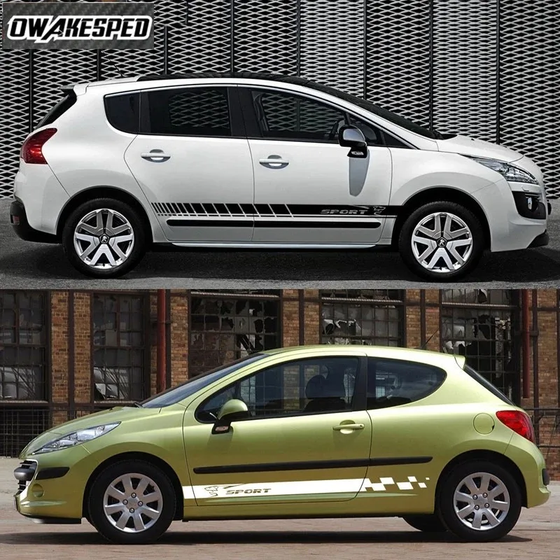 For Peugeot 107 206 108 308 508 2008 3008 5008 301 208 Both Side SUV Model Hatchback Decal Sport Stripes Car Door Skirt Stickers
For Peugeot 107 206 108 308 508 2008 3008 5008 301 208 Both Side SUV Model Hatchback Decal Sport Stripes Car Door Skirt Stickers