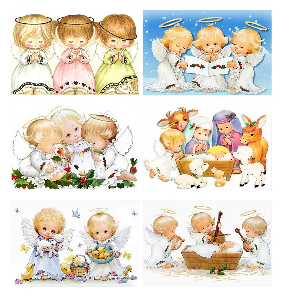 5D Diamond Painting Cartoon Angels Wall Art Diy Christmas Gift Diamond Embroidery Mosaic Needlework Full Square Home Decortion
5D Diamond Painting Cartoon Angels Wall Art Diy Christmas Gift Diamond Embroidery Mosaic Needlework Full Square Home Decortion