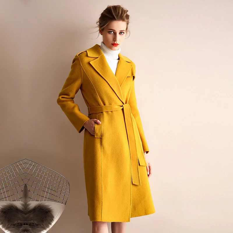 women s winter coat lemon color Double sided wool cashmere outwear 2019 autumn plus size ladies fashion overcoats long free ship
women s winter coat lemon color Double sided wool cashmere outwear 2019 autumn plus size ladies fashion overcoats long free ship