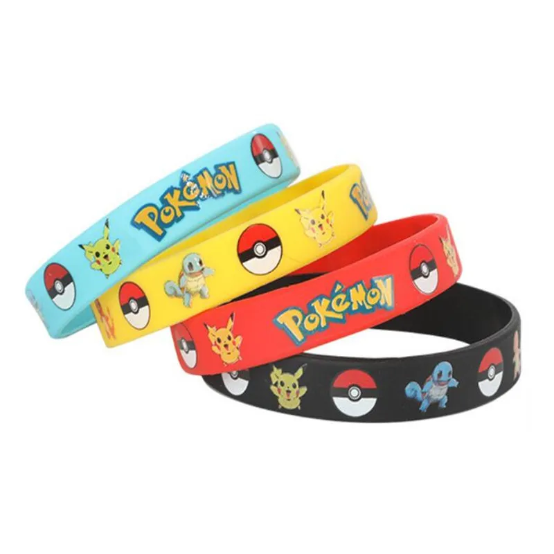 4 Pcs/Set POKEMON Series Pet Elf Cartoon Pattern Cute Pikachu Silica Gel Wristband Bracelet Anime Kids Toys Children Party Gifts 
4 Pcs/Set POKEMON Series Pet Elf Cartoon Pattern Cute Pikachu Silica Gel Wristband Bracelet Anime Kids Toys Children Party Gifts