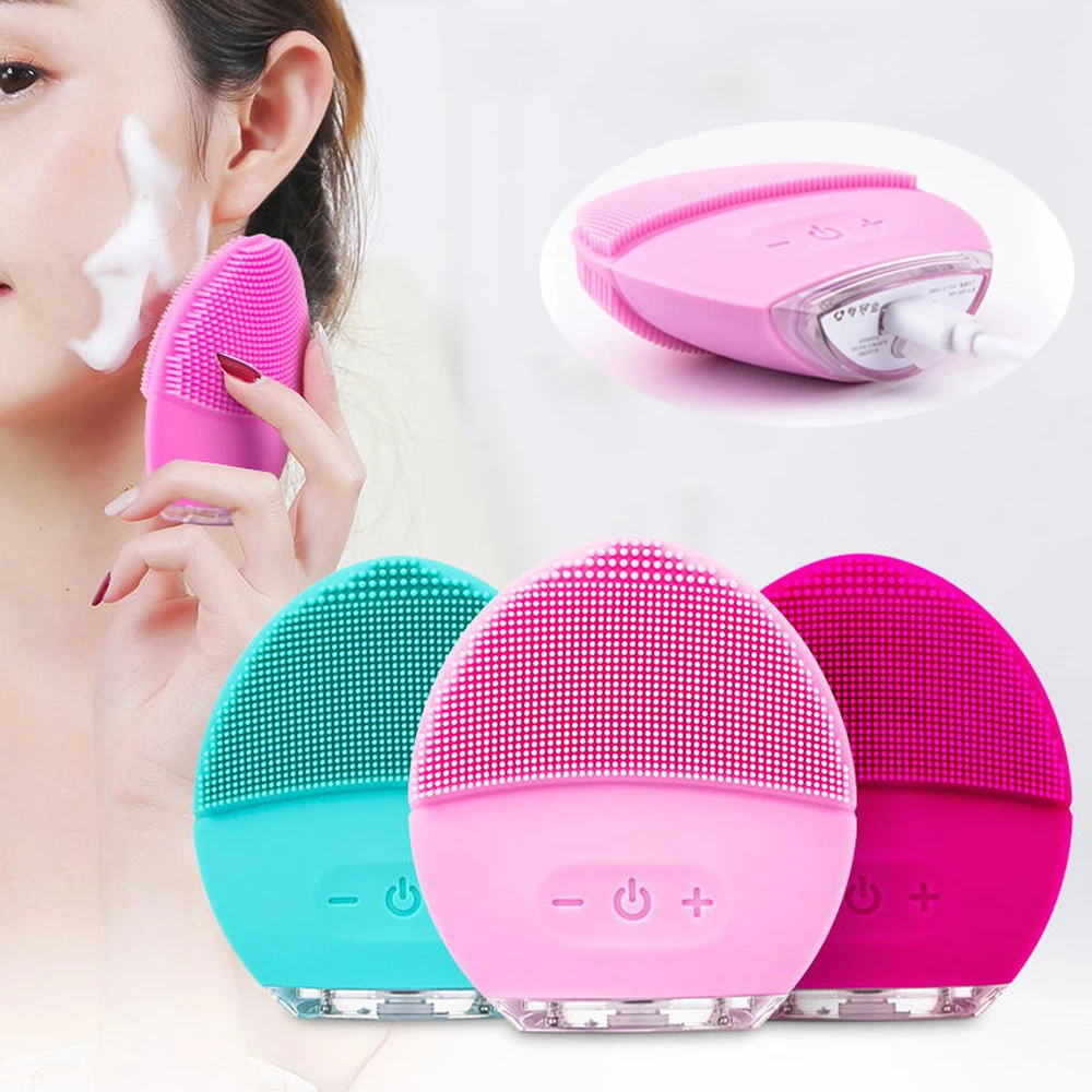 Facial Cleansing Brushes Ultrasonic Cleaner Massager for Face Silicone Skin Care Vibration Face Pore Deep Cleaning Beauty Device
Facial Cleansing Brushes Ultrasonic Cleaner Massager for Face Silicone Skin Care Vibration Face Pore Deep Cleaning Beauty Device