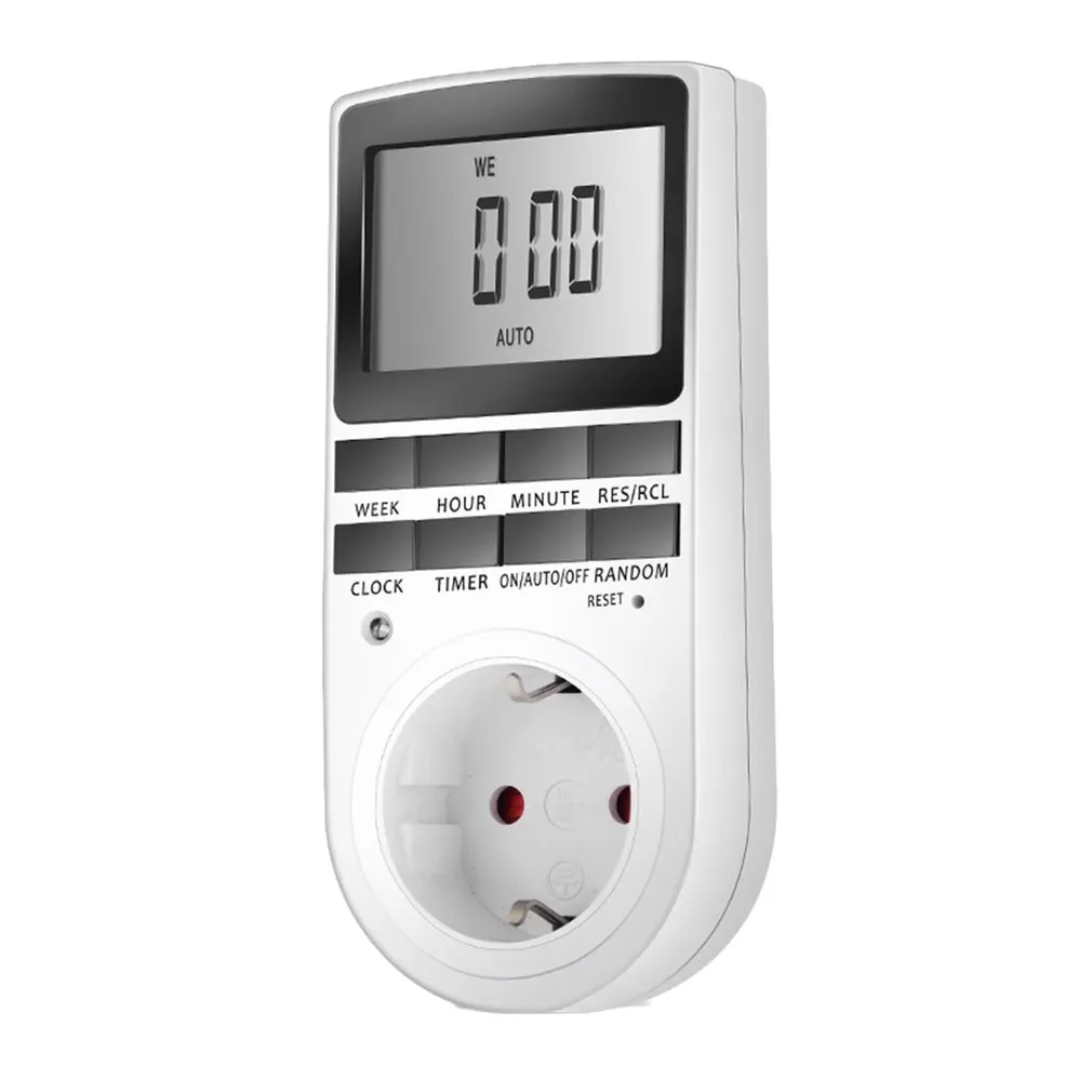 Digital LCD 230V Timer Switch Socket Outlet Plug-in 7 Day 12/24 Hour Programmable Time Control for Kitchen Electric Appliance
Digital LCD 230V Timer Switch Socket Outlet Plug-in 7 Day 12/24 Hour Programmable Time Control for Kitchen Electric Appliance