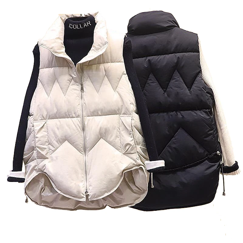 Women's 2021 Windbreaker Lightweight Body Warmer Waistcoat Female Down Vest Jacket Loose Mid-length Waistcoat Coat
Women's 2021 Windbreaker Lightweight Body Warmer Waistcoat Female Down Vest Jacket Loose Mid-length Waistcoat Coat
