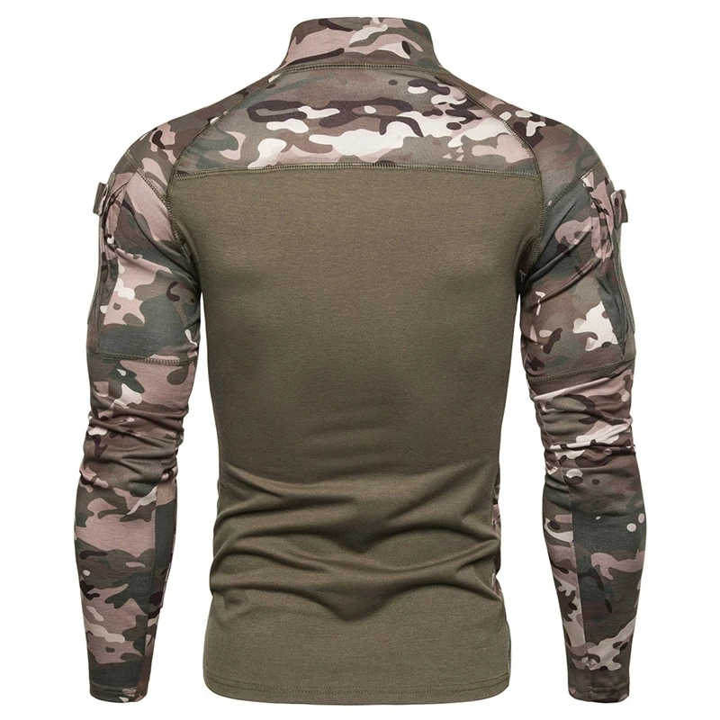 Новая мужская камуфляжная тактическая одежда в стиле милитари боевая рубашка