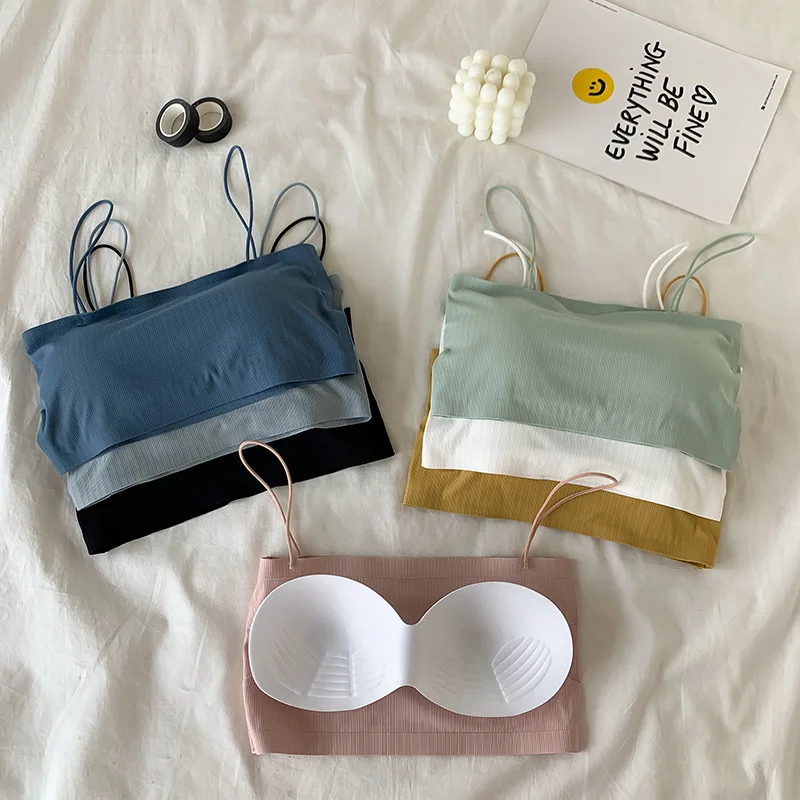Women's Top Female Crop Top Strapless Padded Bralette Streetwear Seamless Underwear Sexy Lingerie Tube Top Bra Bandeau Top
Women's Top Female Crop Top Strapless Padded Bralette Streetwear Seamless Underwear Sexy Lingerie Tube Top Bra Bandeau Top