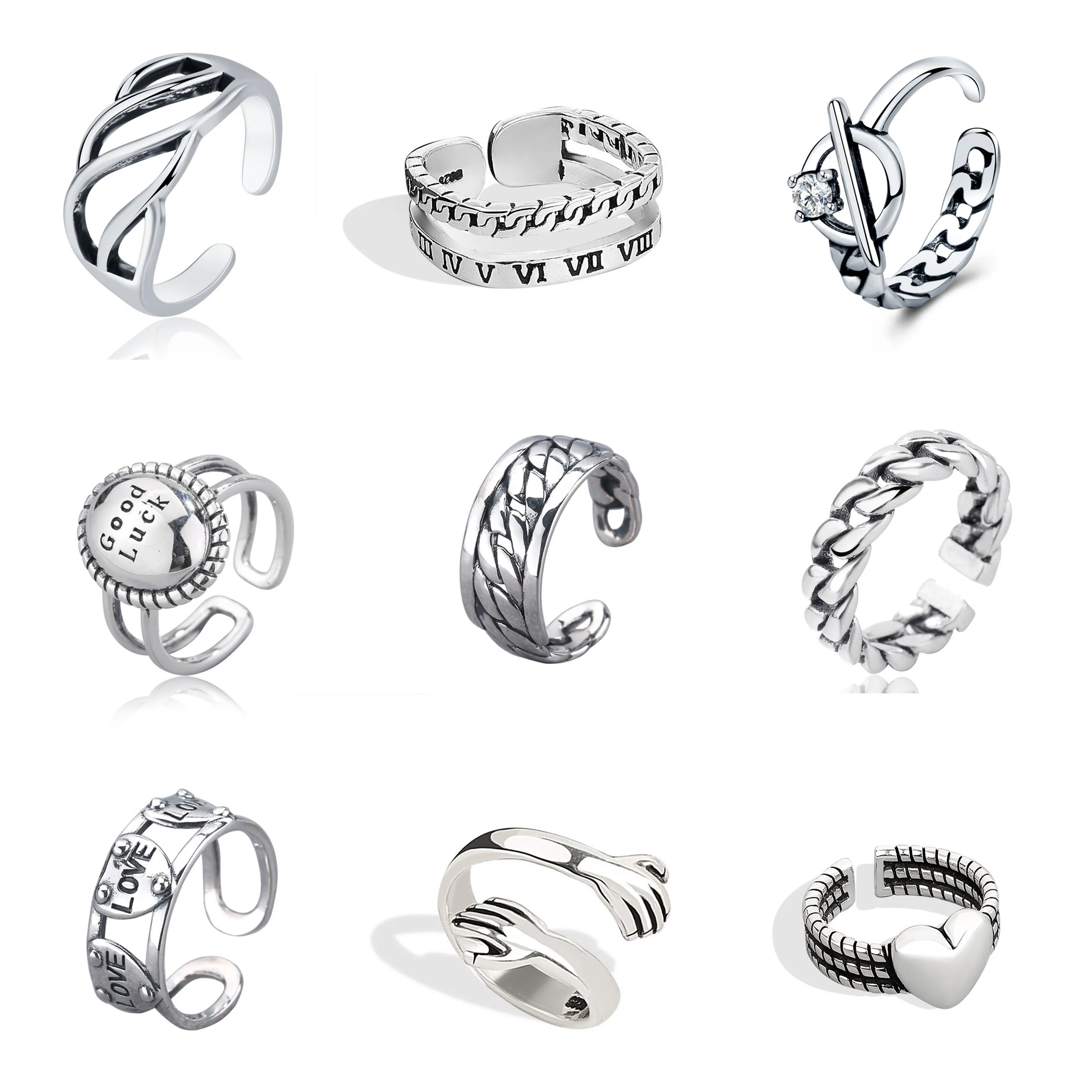 Punk silver color heart Rings For Women Men Lover Couple Irregular geometric design Wedding Open Ring 2021 fashion Jewelry
Punk silver color heart Rings For Women Men Lover Couple Irregular geometric design Wedding Open Ring 2021 fashion Jewelry