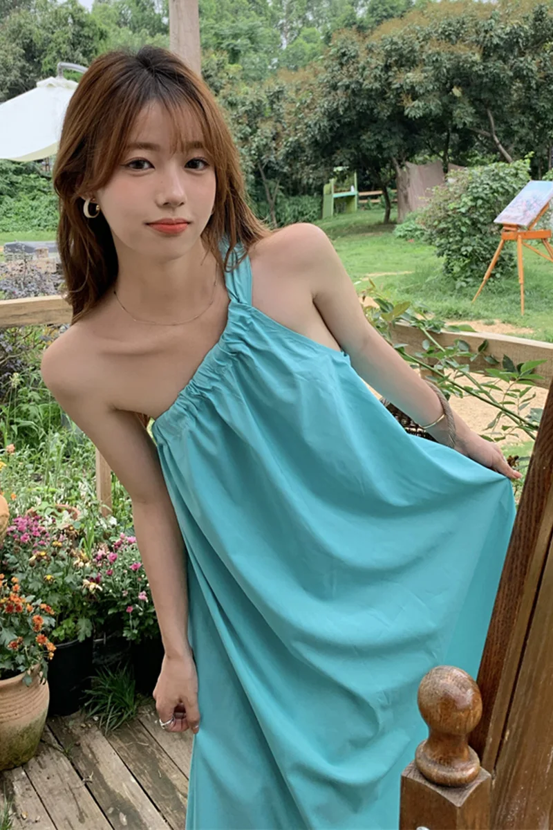 Seaside Vacation Style Dress Super Fairy Photography Beach Dress Summer Slimming Loose Long Dress Graceful Slip Dress Female
Seaside Vacation Style Dress Super Fairy Photography Beach Dress Summer Slimming Loose Long Dress Graceful Slip Dress Female