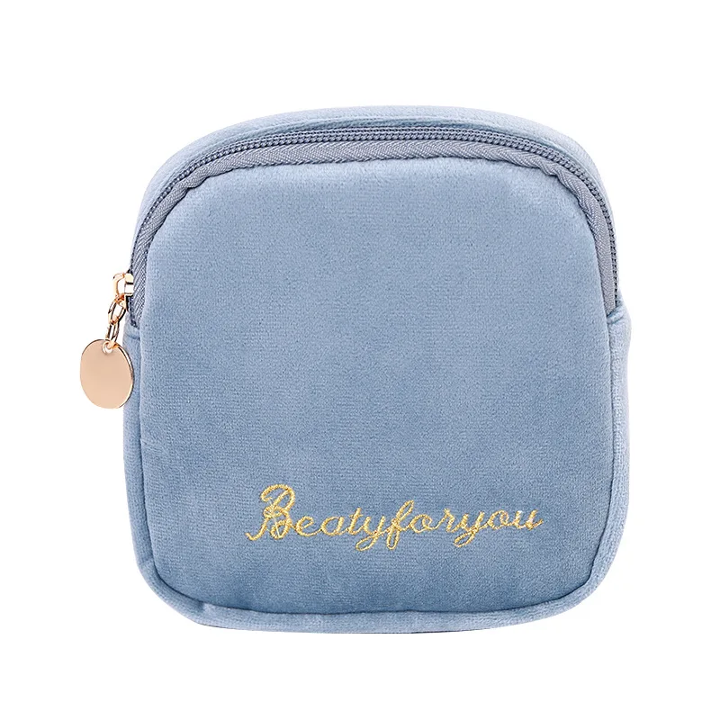 Velvet Large Capacity Sanitary Napkin Mask Storage Bag Portable Women's Coin Purse Card Package Zip Cosmetic Lipstick Makeup Bag
Velvet Large Capacity Sanitary Napkin Mask Storage Bag Portable Women's Coin Purse Card Package Zip Cosmetic Lipstick Makeup Bag