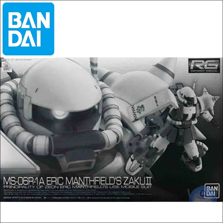 Bandai оригинальный воина гундама модель PB RG 1/144 MS 06R 1A Эрик MANTHFIELD'S ZAKU II робота Unchained