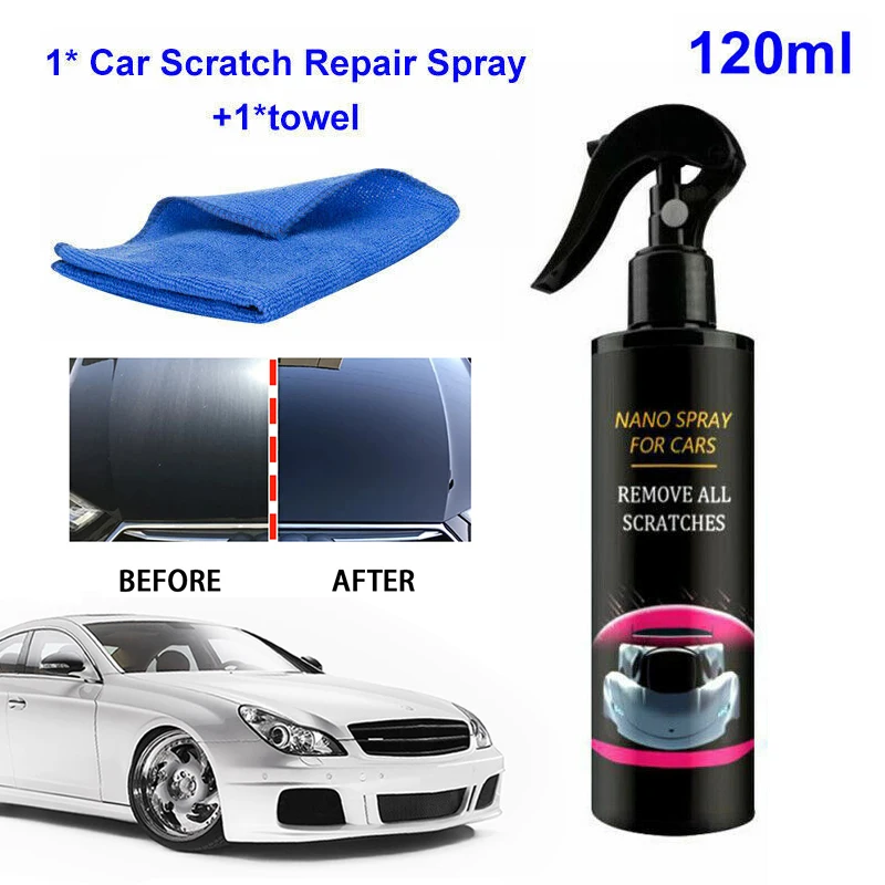 Nano Car Scratch Remover Spray Repair Nano Spray Nano Car Scratch Repairing Polish Spray Ceramic Coating with Cleaning Towel
Nano Car Scratch Remover Spray Repair Nano Spray Nano Car Scratch Repairing Polish Spray Ceramic Coating with Cleaning Towel