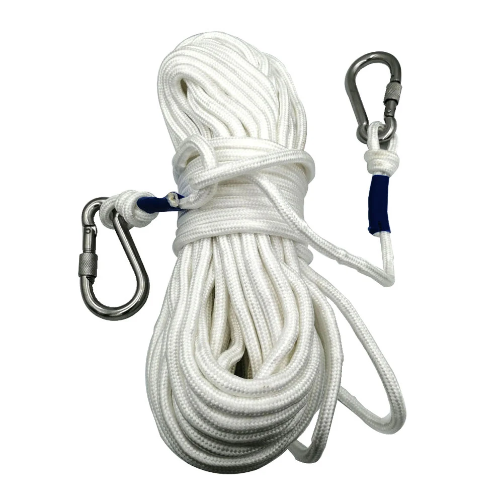 

21/30Meters Dia 8MM Scuba Diving inflatable buoy Line Snorkeling freediving Buoy Float Line Rope With carabiners