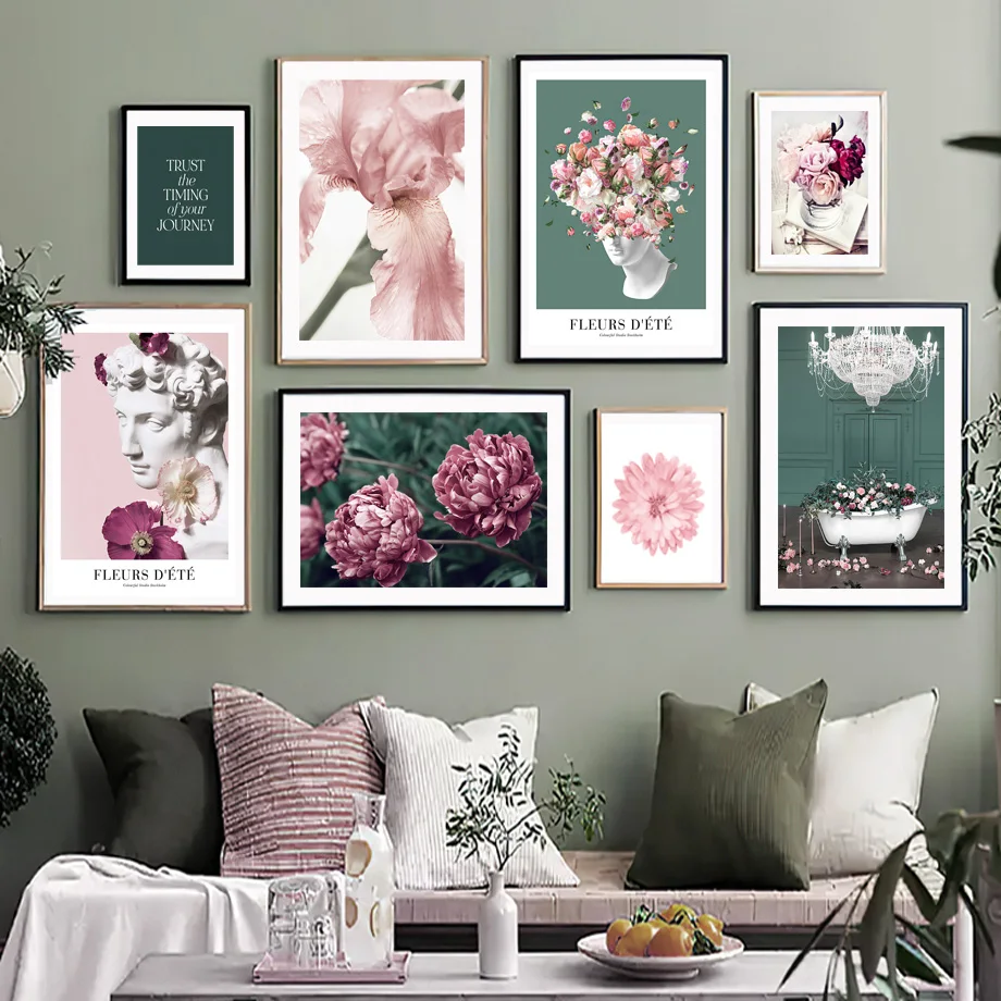 Flowers Petal Statue Bathtub Peony Feather Vogue Nordic Wall Art Canvas Painting Posters Print Pictures For Living Room Decor
Flowers Petal Statue Bathtub Peony Feather Vogue Nordic Wall Art Canvas Painting Posters Print Pictures For Living Room Decor