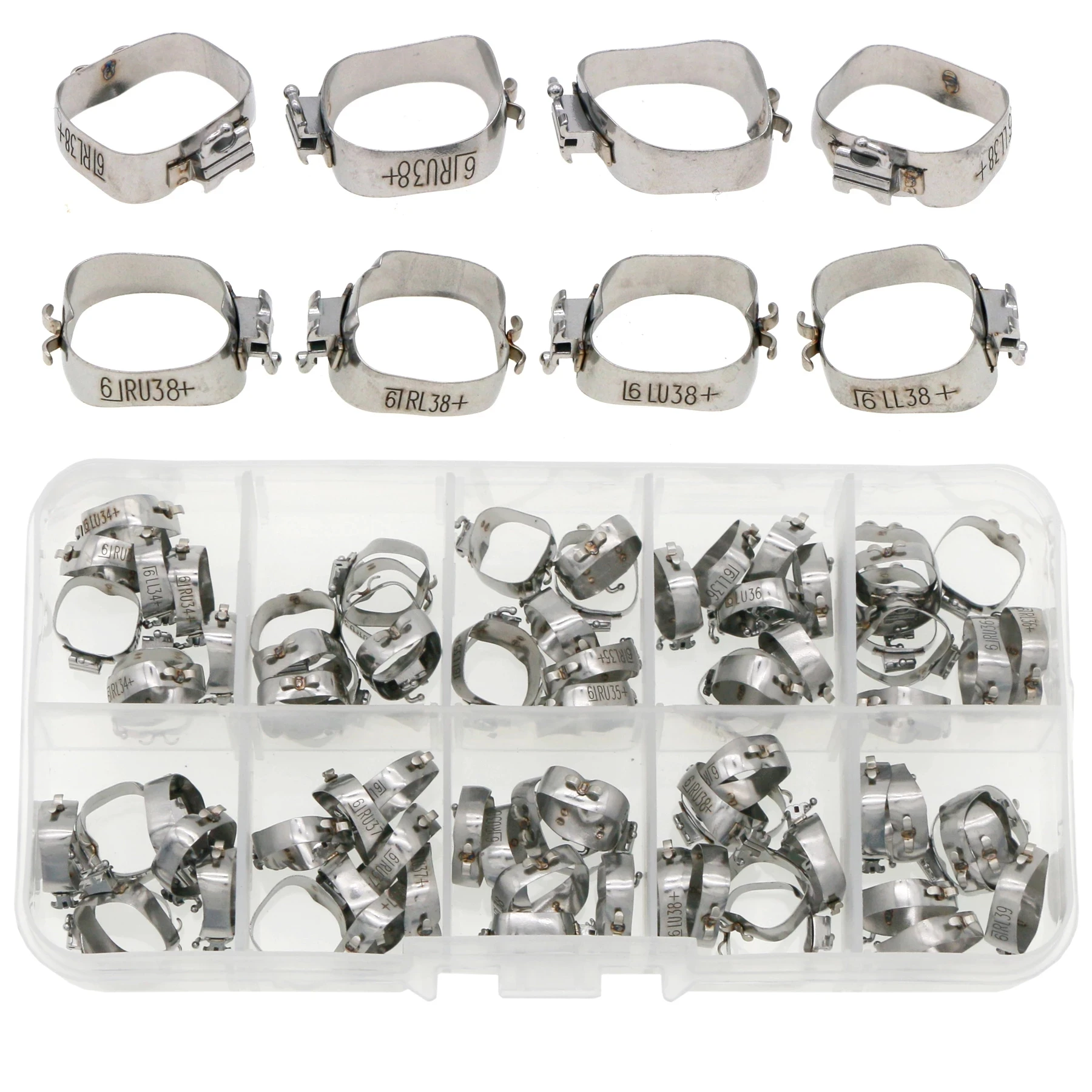 Orthodontic Stainless Steel Dental Molar Conv Buccal Tubes Bands 34+#-39# Roth22 With Small Cleat Dental Orthodontic Molar Bands
Orthodontic Stainless Steel Dental Molar Conv Buccal Tubes Bands 34+#-39# Roth22 With Small Cleat Dental Orthodontic Molar Bands