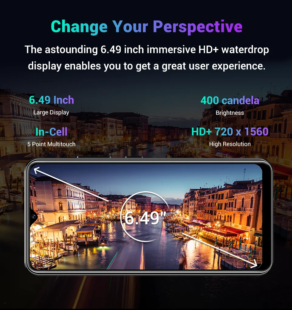 OUKITEL C19 4G смартфон 6 49 'ཏ 5: 9 Android 10 0 2 Гб ОЗУ 16 ПЗУ камера 13 МП четырехъядерный Dual