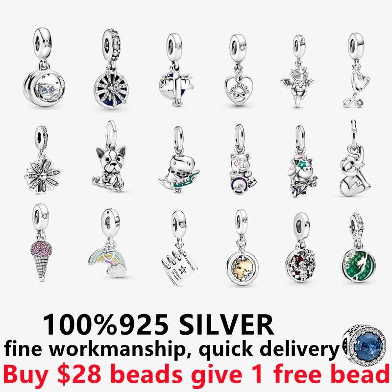 925 Sterling Silver rainbow Dangle Charm Snake chain Pando diy beads for bracelets Women jewelry Christmas presents
925 Sterling Silver rainbow Dangle Charm Snake chain Pando diy beads for bracelets Women jewelry Christmas presents