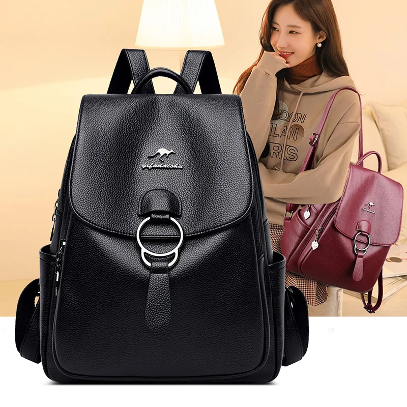 OLSITTI Soft High Quality Leather Backpacks for Women 2021 Shoulder Bag Travel Satchel for Teenage Girls School Bags Mochila
OLSITTI Soft High Quality Leather Backpacks for Women 2021 Shoulder Bag Travel Satchel for Teenage Girls School Bags Mochila
