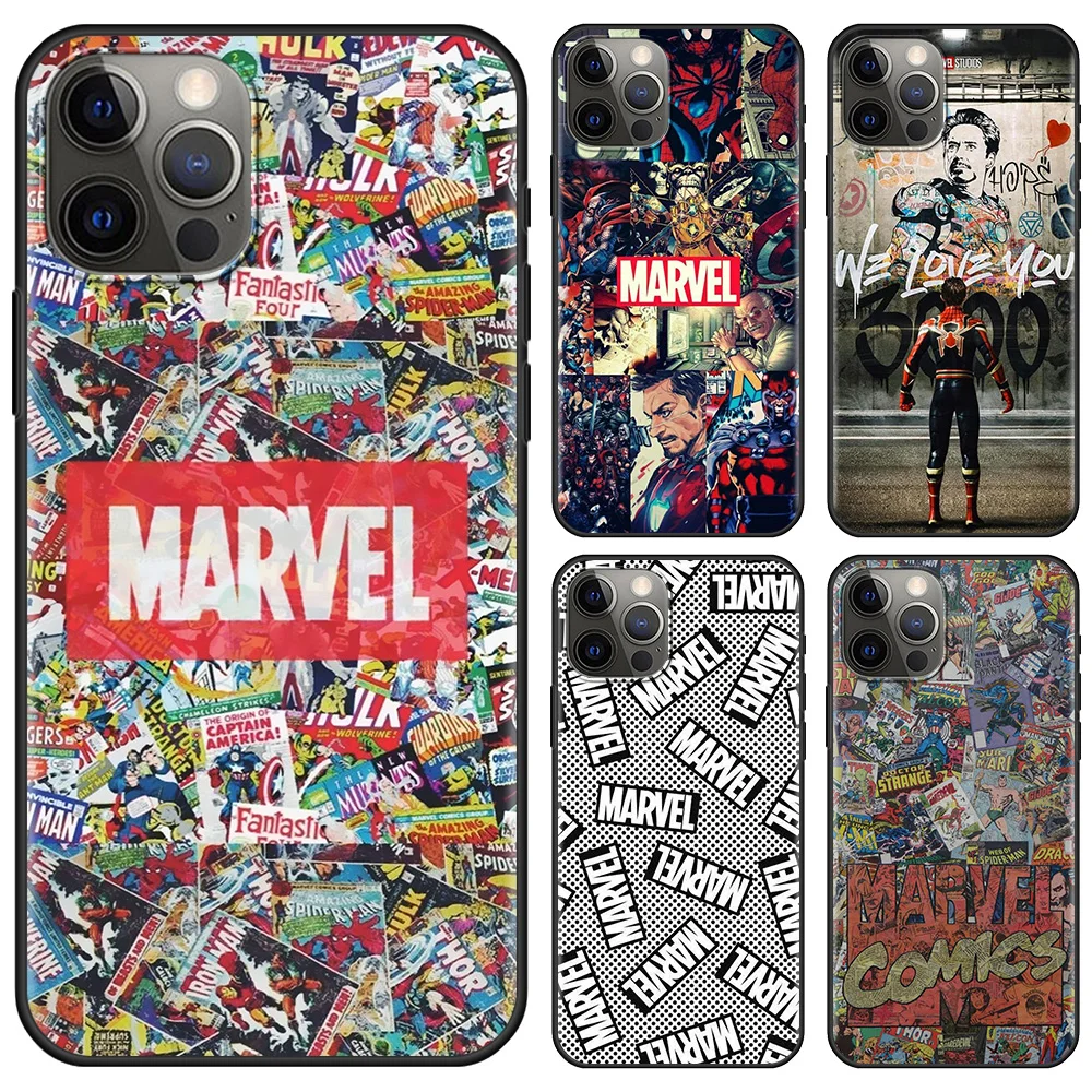 Marvel Logo Avengers Heros Phone Case For Apple iPhone 12 11 13 pro max 12 13 Mini XS XR X Max Fundas for iphone 7 8 6 plus 6s
Marvel Logo Avengers Heros Phone Case For Apple iPhone 12 11 13 pro max 12 13 Mini XS XR X Max Fundas for iphone 7 8 6 plus 6s