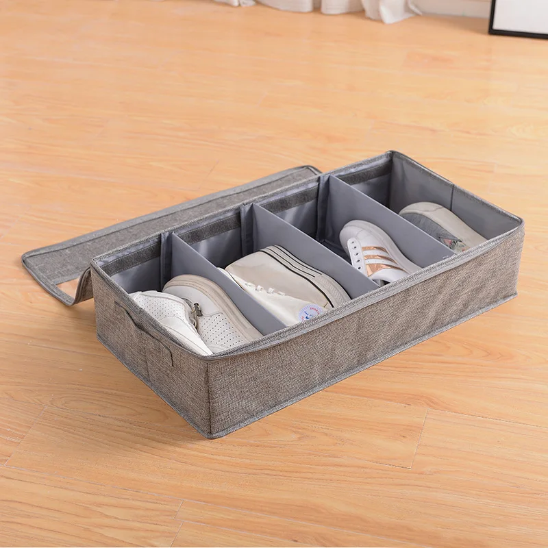 Cotton and Linen Shoe Storage Box, Bed Storage Box Can Be Put In The Wardrobe, Washable Shoe Box, Adjustable Storage Width
Cotton and Linen Shoe Storage Box, Bed Storage Box Can Be Put In The Wardrobe, Washable Shoe Box, Adjustable Storage Width