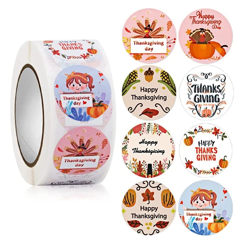1000Pcs 25Mm 8 Pattern Thanksgiving Day Stickers Roll Turkey Stickers For Thanksgiving Party Favors Supplies
1000Pcs 25Mm 8 Pattern Thanksgiving Day Stickers Roll Turkey Stickers For Thanksgiving Party Favors Supplies