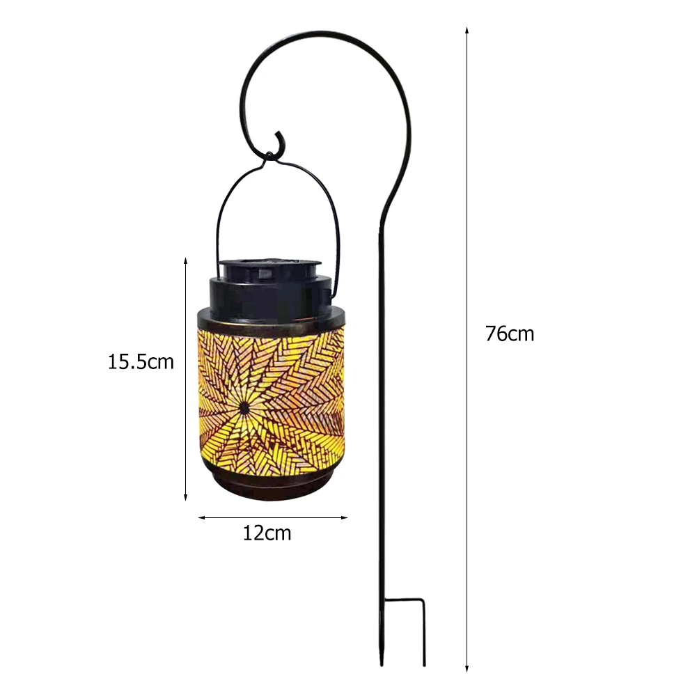 LED Solar Light Hollow Lantern Projection Hanging Lamp with Bracket Garden Lawn Lamp for Holiday Wedding Fairy Decoration
LED Solar Light Hollow Lantern Projection Hanging Lamp with Bracket Garden Lawn Lamp for Holiday Wedding Fairy Decoration