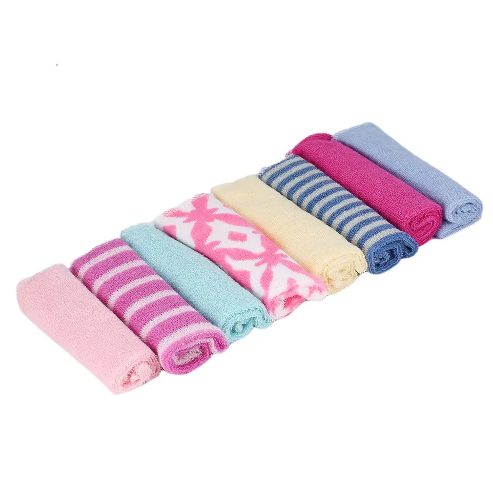 8Pcs/set Baby Washcloth Feeding Face Bath Towels Children Colorful Soft Bath Towel Washers Hand Cute Cartoon Wipe Wash Cloth
8Pcs/set Baby Washcloth Feeding Face Bath Towels Children Colorful Soft Bath Towel Washers Hand Cute Cartoon Wipe Wash Cloth