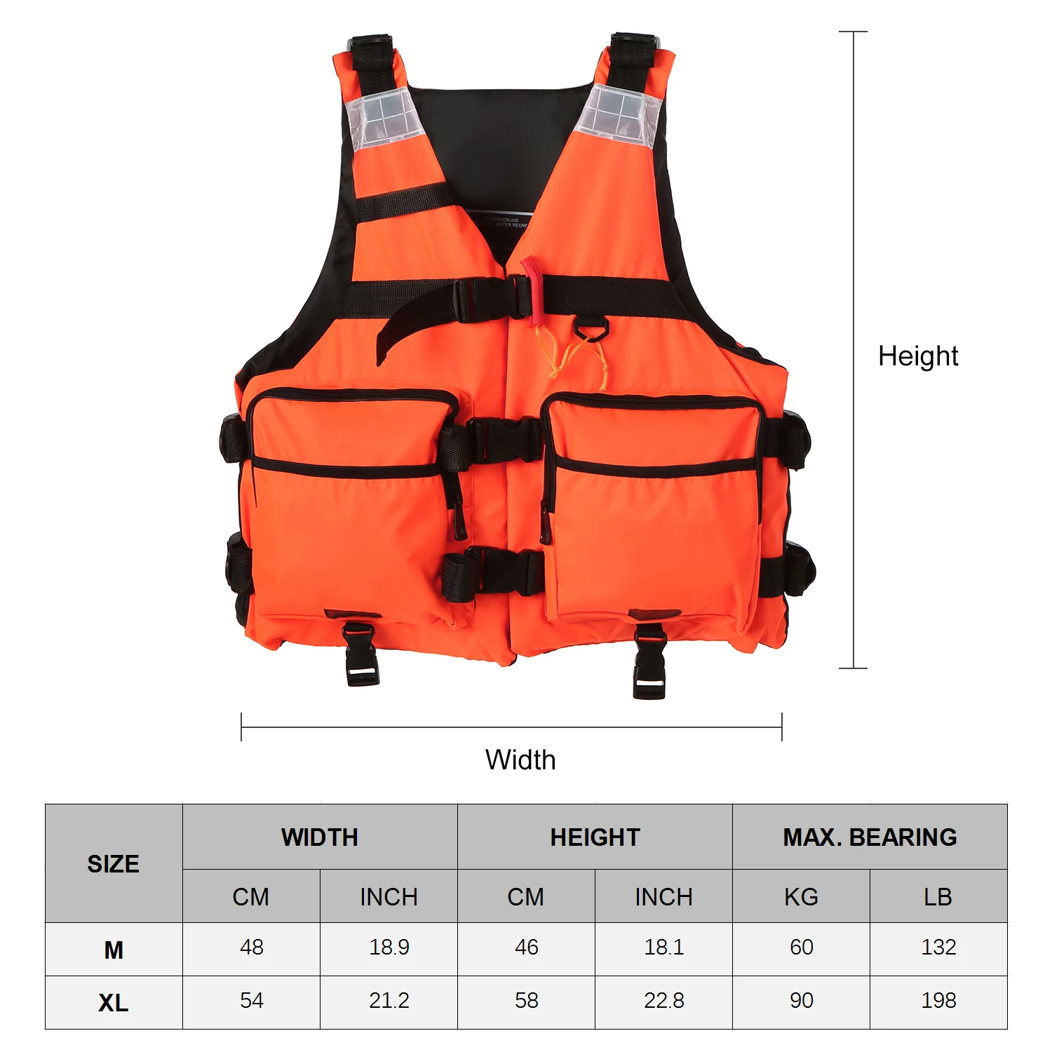 Adult Water Sport Life Vest Reflective Life Jacket Life Safety Waistcoat for Swimming Kayaking Fishing Sailing Floatation
Adult Water Sport Life Vest Reflective Life Jacket Life Safety Waistcoat for Swimming Kayaking Fishing Sailing Floatation