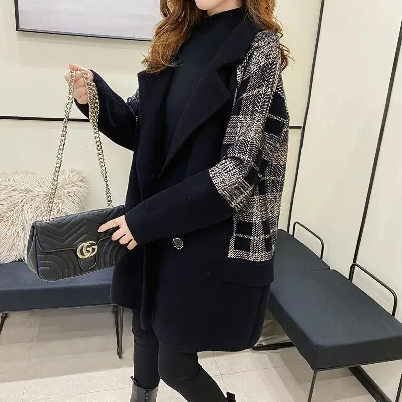 2021 Spring And Autumn Korean Version Of Young And Middle-Aged Mid-Length Lloose Cardigan Woolen Coat
2021 Spring And Autumn Korean Version Of Young And Middle-Aged Mid-Length Lloose Cardigan Woolen Coat