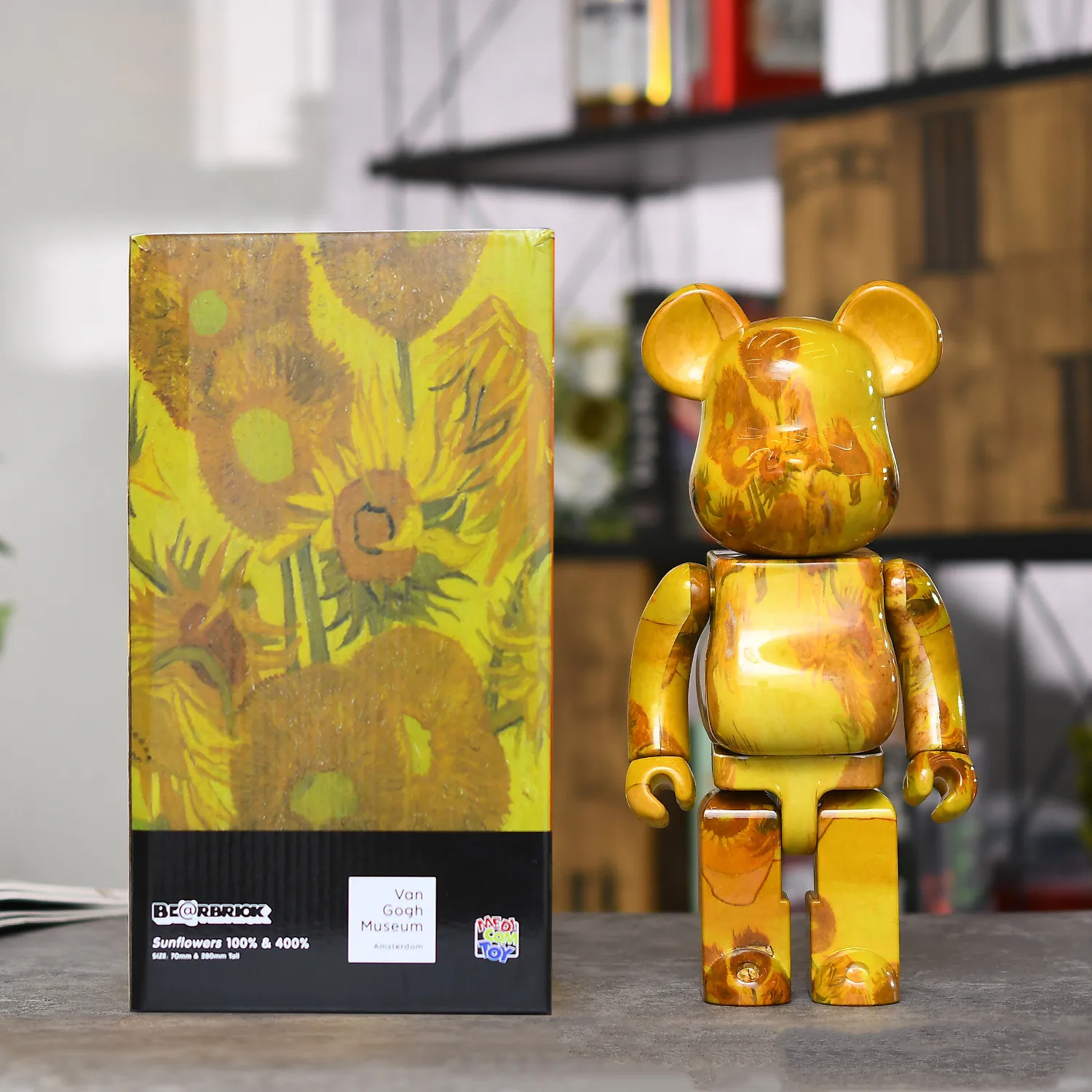 28cm Bearbrick 400% Violent Bear Fan Van Gogh Sunflower Splashing Ink Monro Lisa Gao Self-portrait Building Block Bear Doll Gift
28cm Bearbrick 400% Violent Bear Fan Van Gogh Sunflower Splashing Ink Monro Lisa Gao Self-portrait Building Block Bear Doll Gift