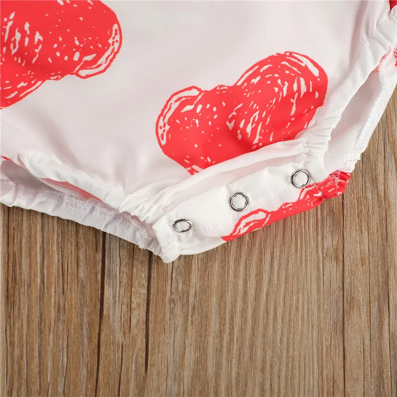 Baby Heart Print Ruffles Romper Clothing Infant Newborn Girl Valentine's Day Jumpsuit Summer Sleeveless Backless Outfits Clothes
Baby Heart Print Ruffles Romper Clothing Infant Newborn Girl Valentine's Day Jumpsuit Summer Sleeveless Backless Outfits Clothes