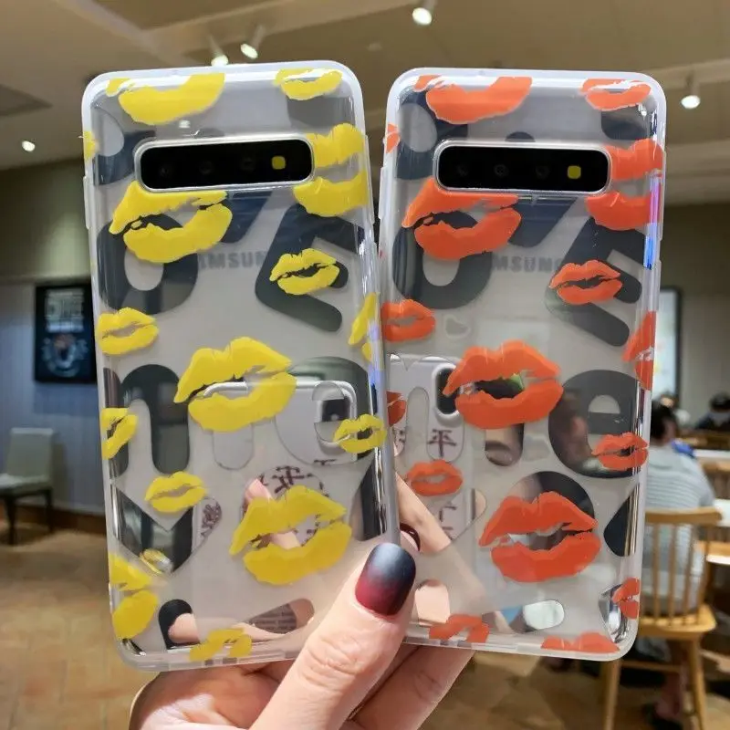 Love Kiss Me Girly Cute Phone Case for Samsung S10 Note 20 S10plus Silicone Coque Glitter Bling Bling Lip Phone Cover S20 Funda
Love Kiss Me Girly Cute Phone Case for Samsung S10 Note 20 S10plus Silicone Coque Glitter Bling Bling Lip Phone Cover S20 Funda