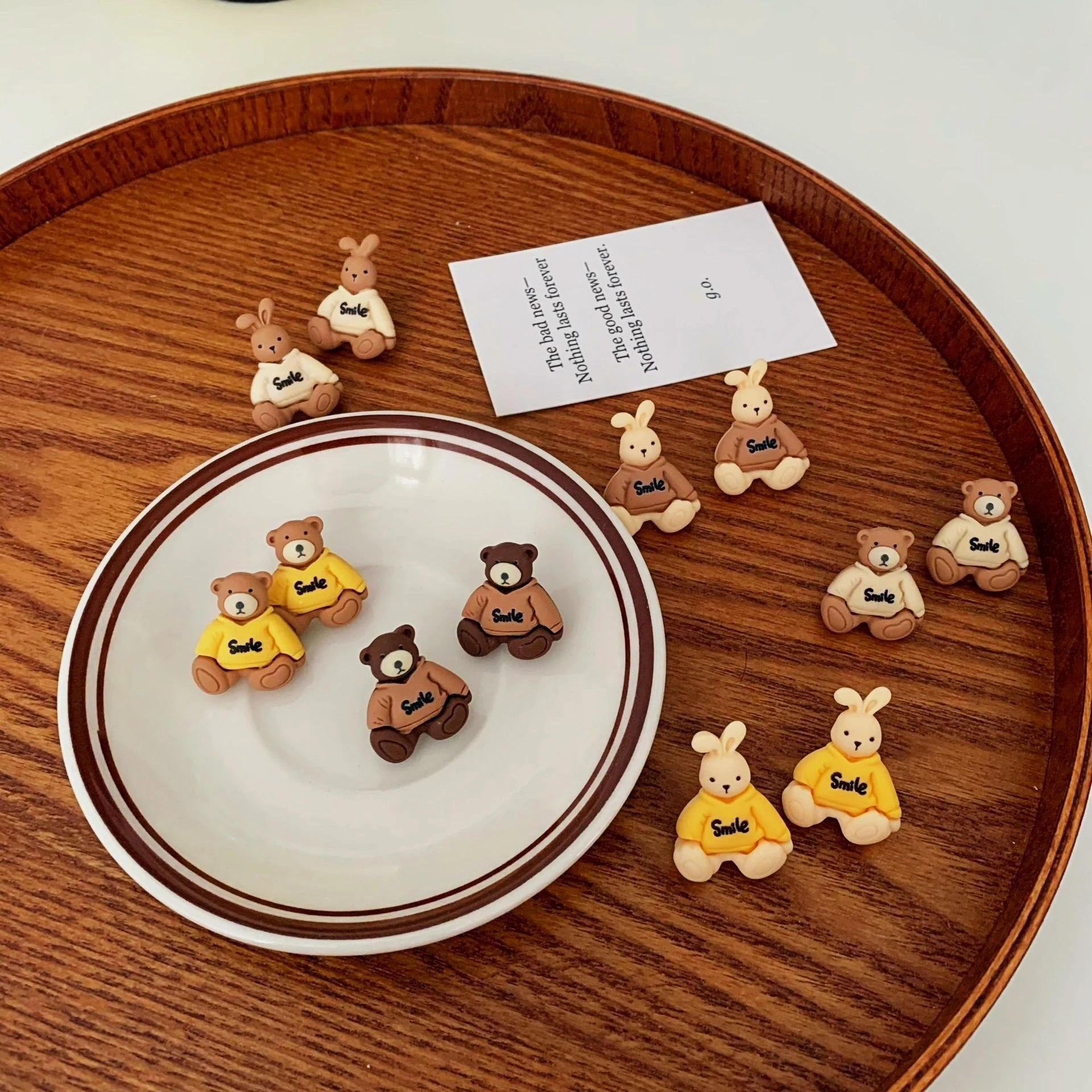 Cartoon Bear & Rabbit Earrings Personality Girl Cute Sweet Earrings Korean Fashion Earrings for Women
Cartoon Bear & Rabbit Earrings Personality Girl Cute Sweet Earrings Korean Fashion Earrings for Women