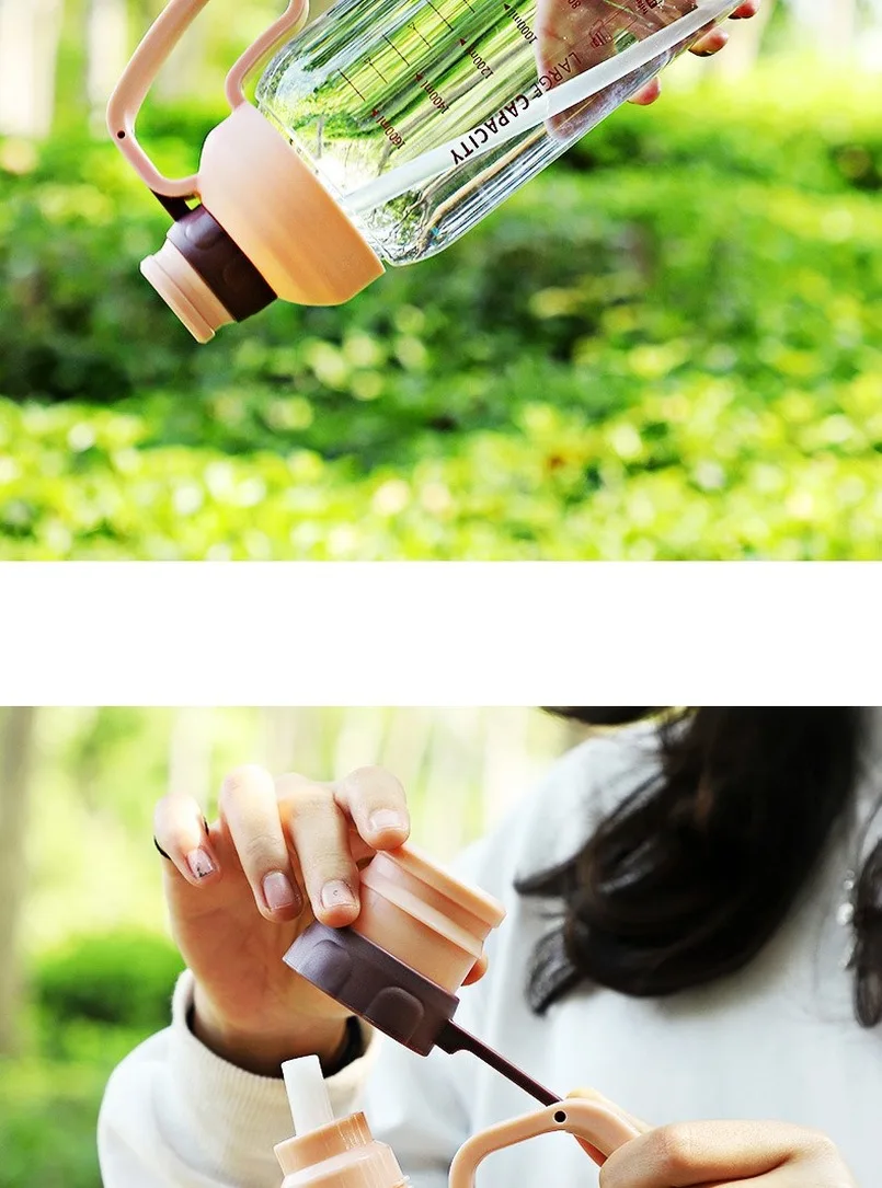 Sports Water Bottles with Straw Scale Large Capacity Outdoor Water Bottle Portable Fitness Plastic Bottle 1800ml
Sports Water Bottles with Straw Scale Large Capacity Outdoor Water Bottle Portable Fitness Plastic Bottle 1800ml
