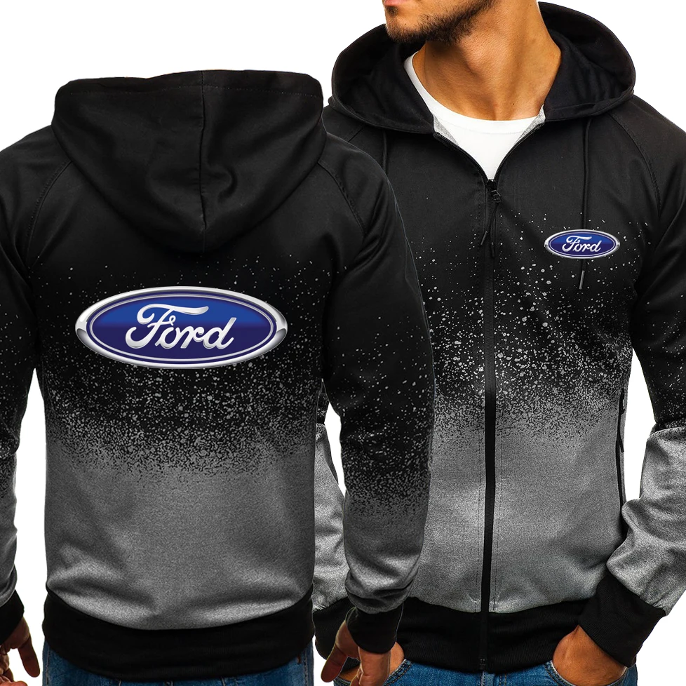 Spring Autumn New Hoodies Men Ford Logo Leisur Fashion HipHop Harajuku Gradient color Long sleeve zipper Jacket Clothing
Spring Autumn New Hoodies Men Ford Logo Leisur Fashion HipHop Harajuku Gradient color Long sleeve zipper Jacket Clothing